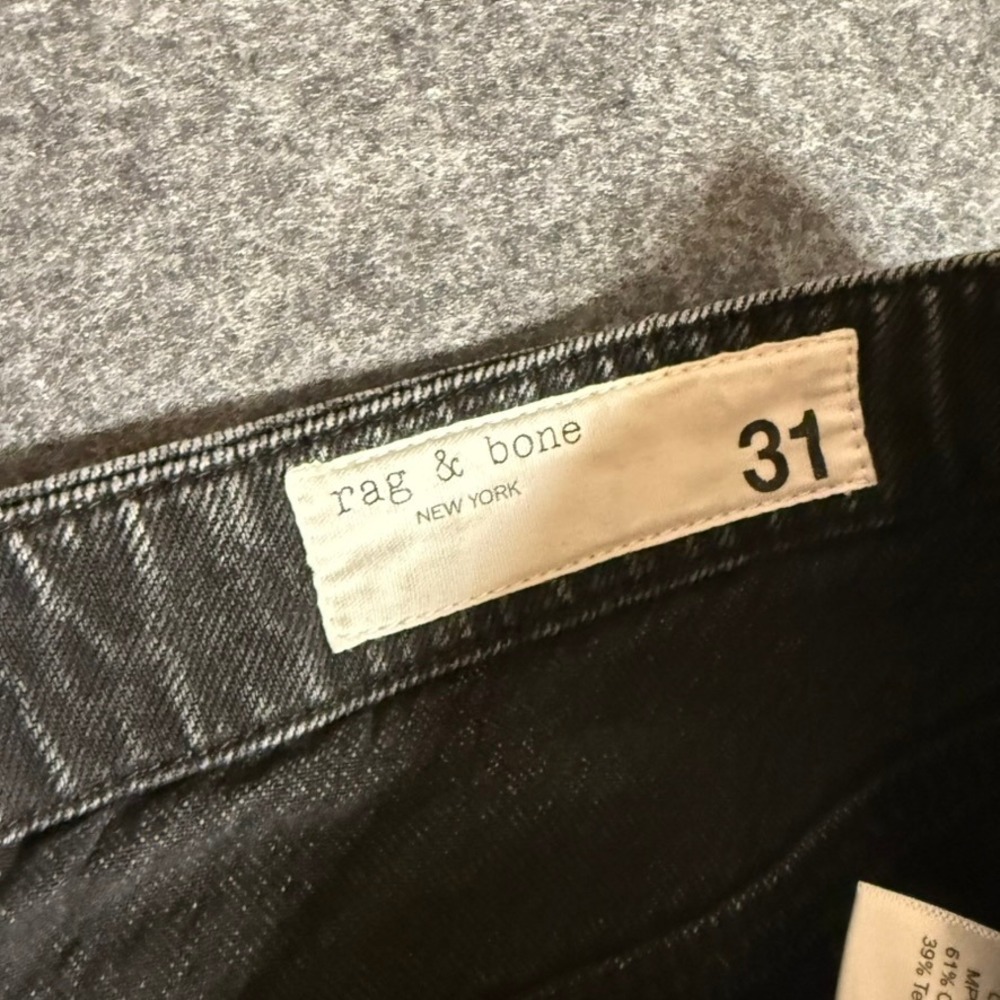 rag & bone Black Washed Cargo Jeans - Picture 5 of 11